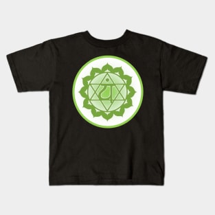 Love is key to all Heart Chakra- Dark Grey Kids T-Shirt